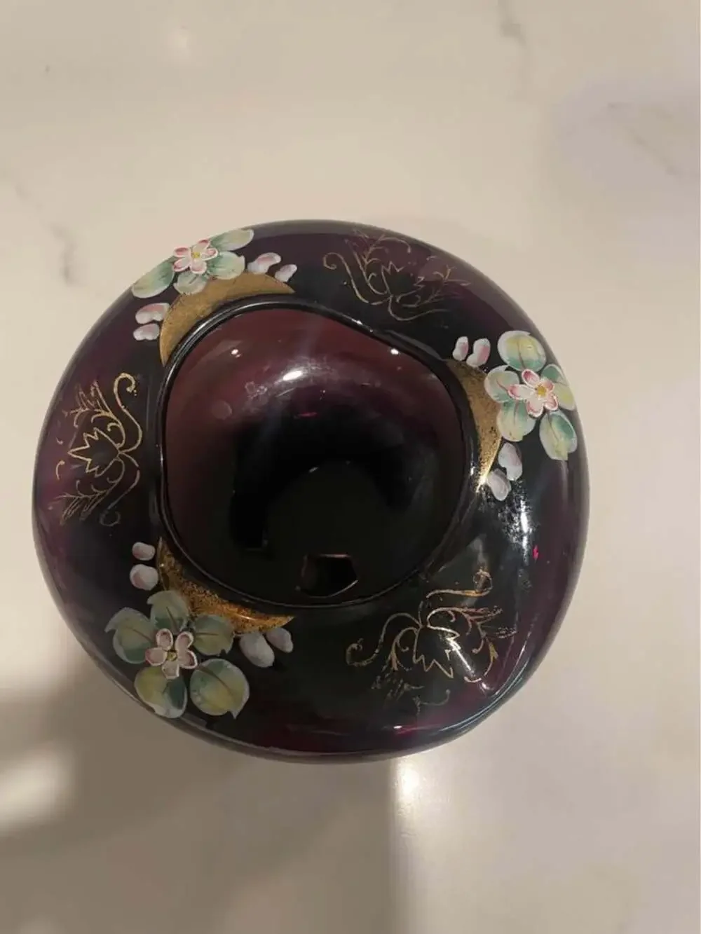 VINTAGE Amethyst Purple Glass Ashtray or Bowl.